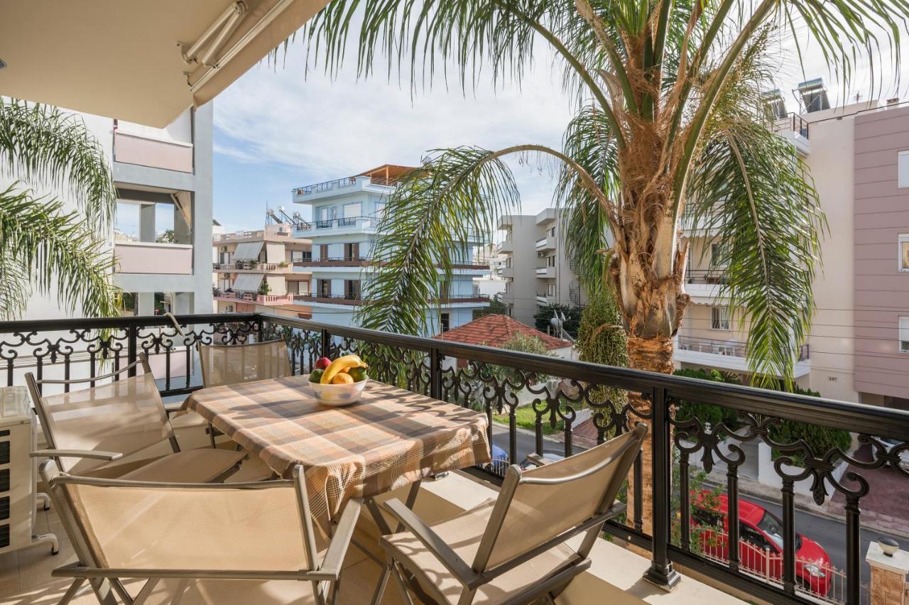 Apartament Luxury Coastal Retreat, Mountain View Balcony With Palm Trees & Parking Chania  Zewnętrze zdjęcie
