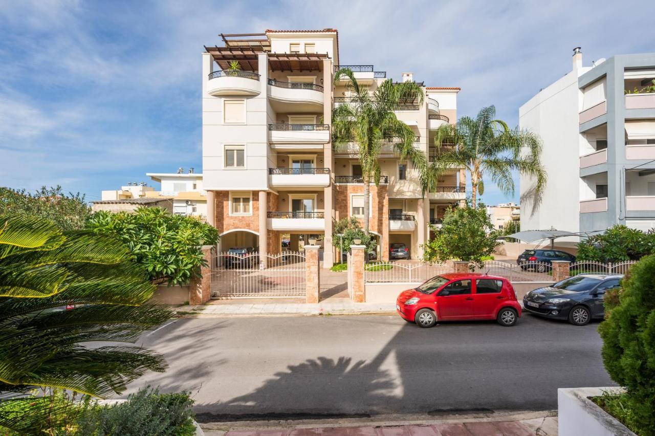Apartament Luxury Coastal Retreat, Mountain View Balcony With Palm Trees & Parking Chania  Zewnętrze zdjęcie