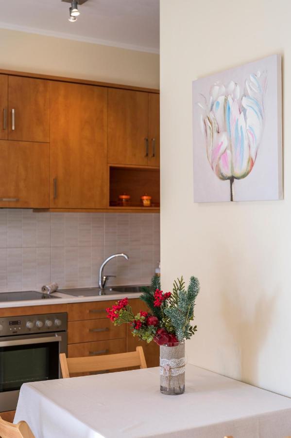 Apartament Luxury Coastal Retreat, Mountain View Balcony With Palm Trees & Parking Chania  Zewnętrze zdjęcie